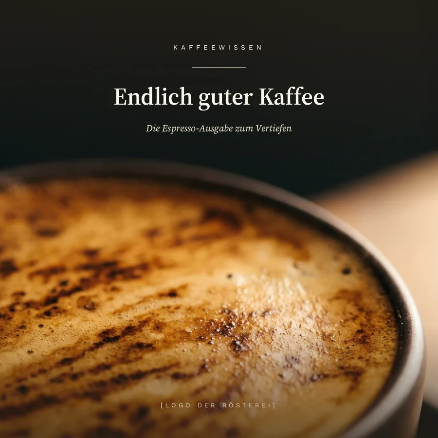 Cover: Endlich guter Kaffee, Die Espresso-Ausgabe zum Vertiefen