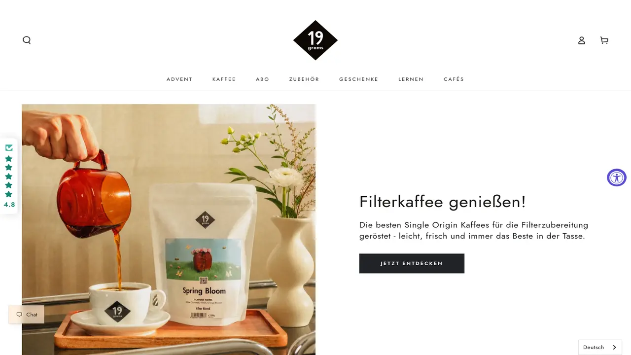 Website der 19grams