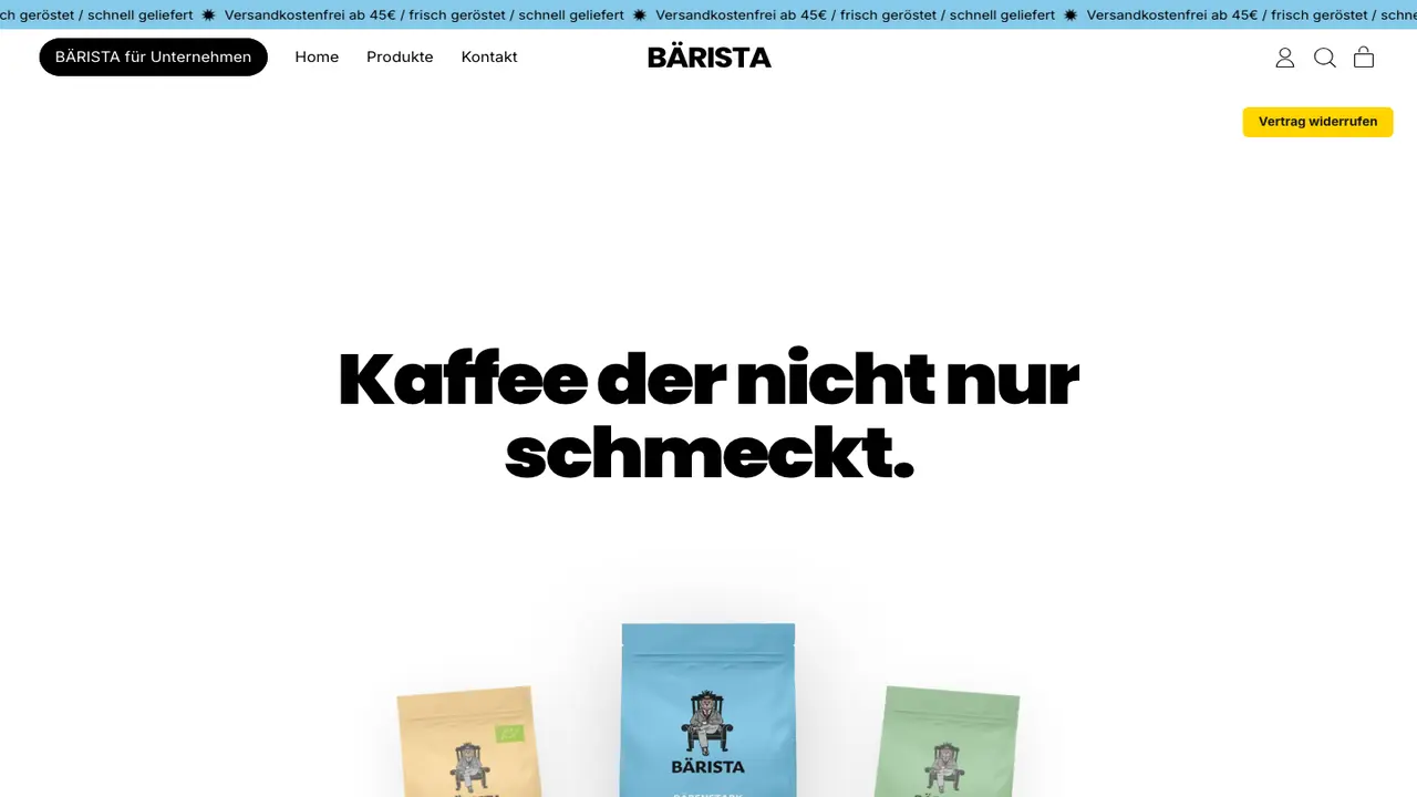 Website der Bärista