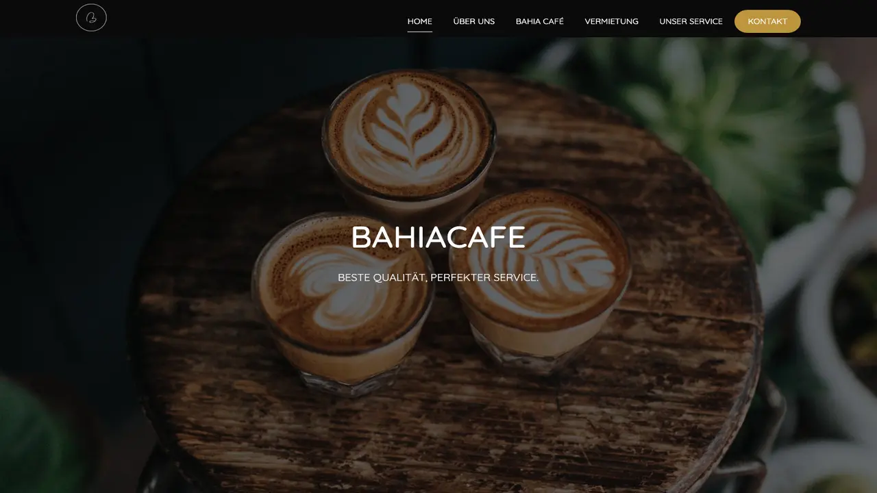 Website der Bahia Café