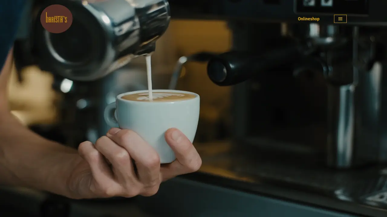 Website der Barista´s Kaffee GmbH