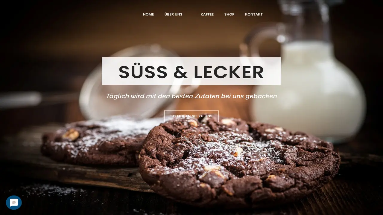 Website der Beans & Sweets