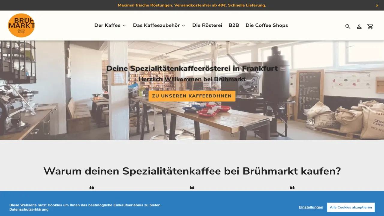 Website der Brühmarkt