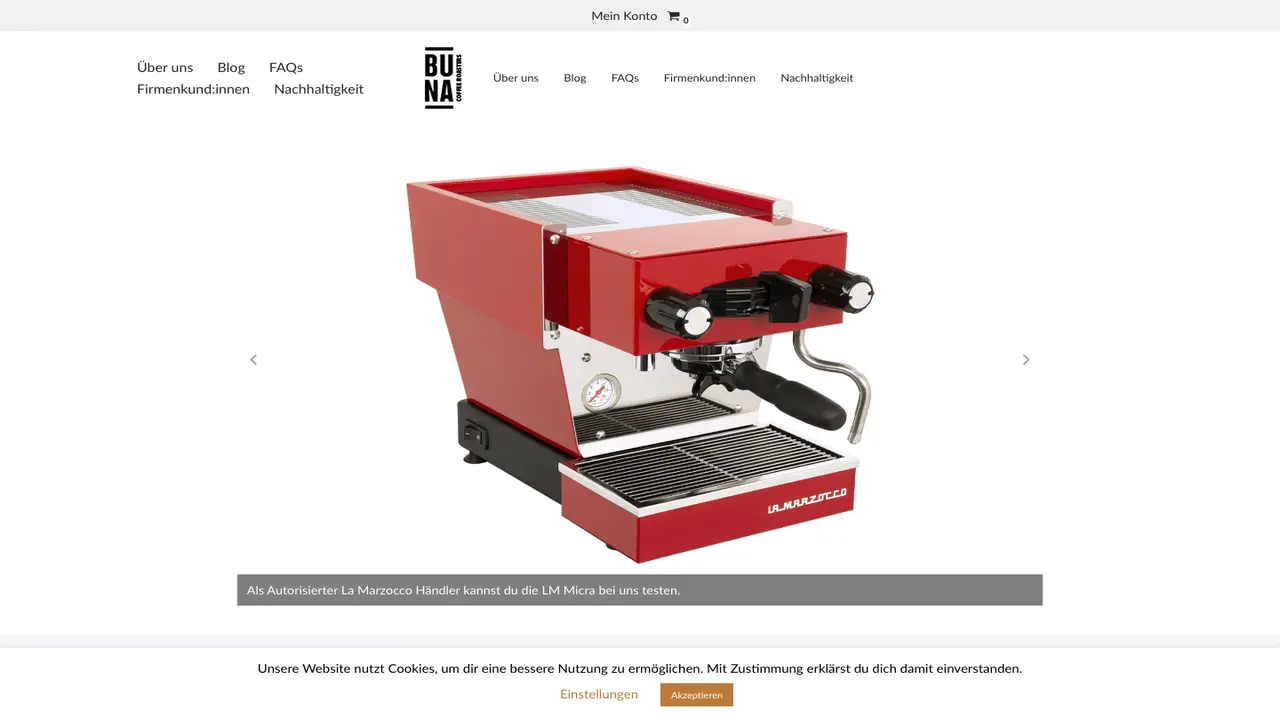Website der Buna