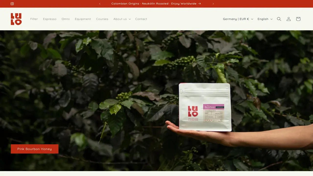 Website der Café LULO