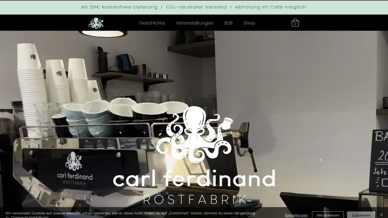 Website der Carl Ferdinand