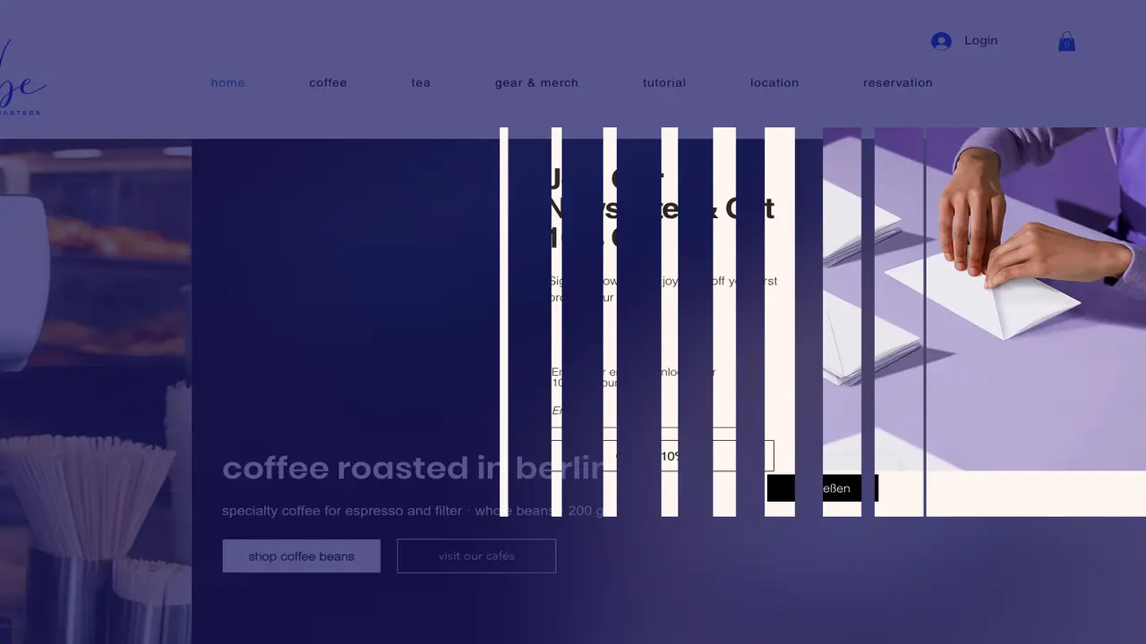 Website der CEBE COFFEE ROASTERS