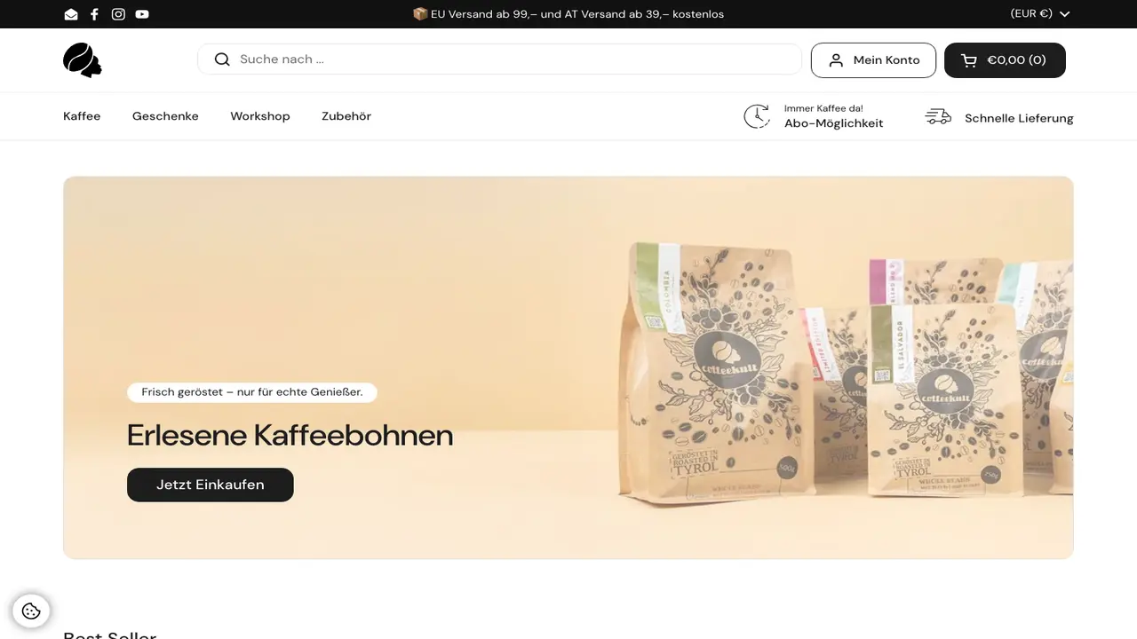 Website der coffeekult