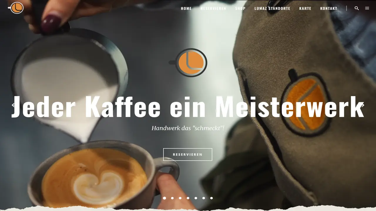 Website der Das Luma'z | Café, Rösterei & Shop!