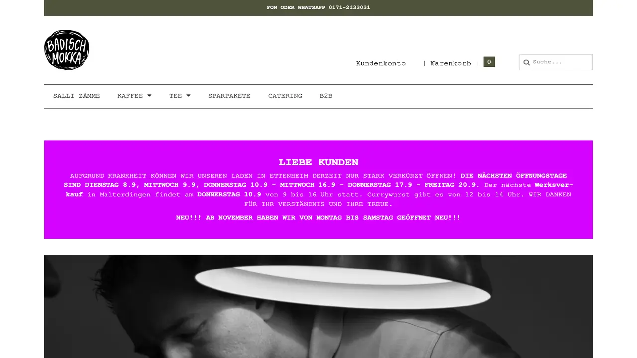 Website der derklitzekleinekaffeeladen.de