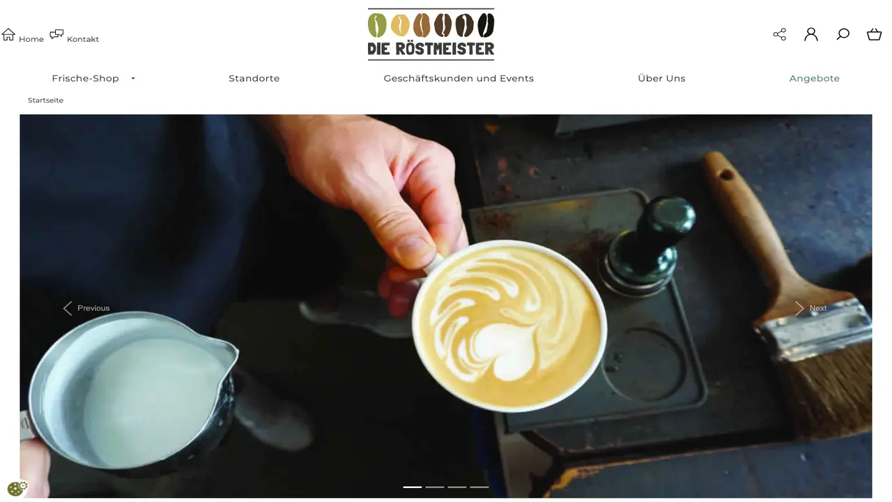 Website der Die Röstmeister