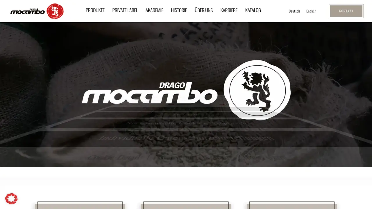 Website der Drago Mocambo GmbH
