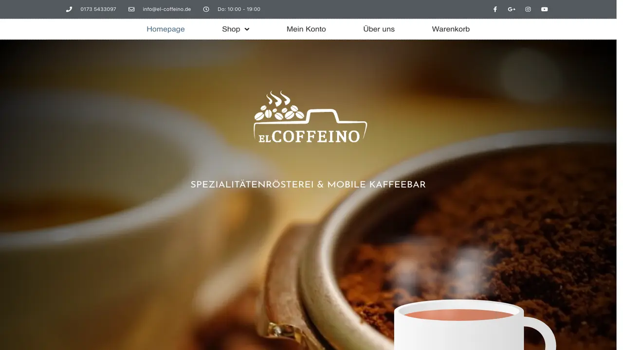 Website der el-coffeino