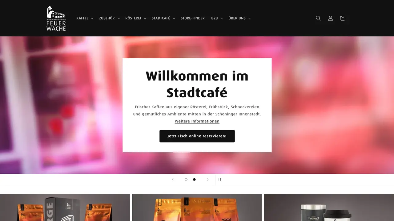 Website der FEUERWACHE