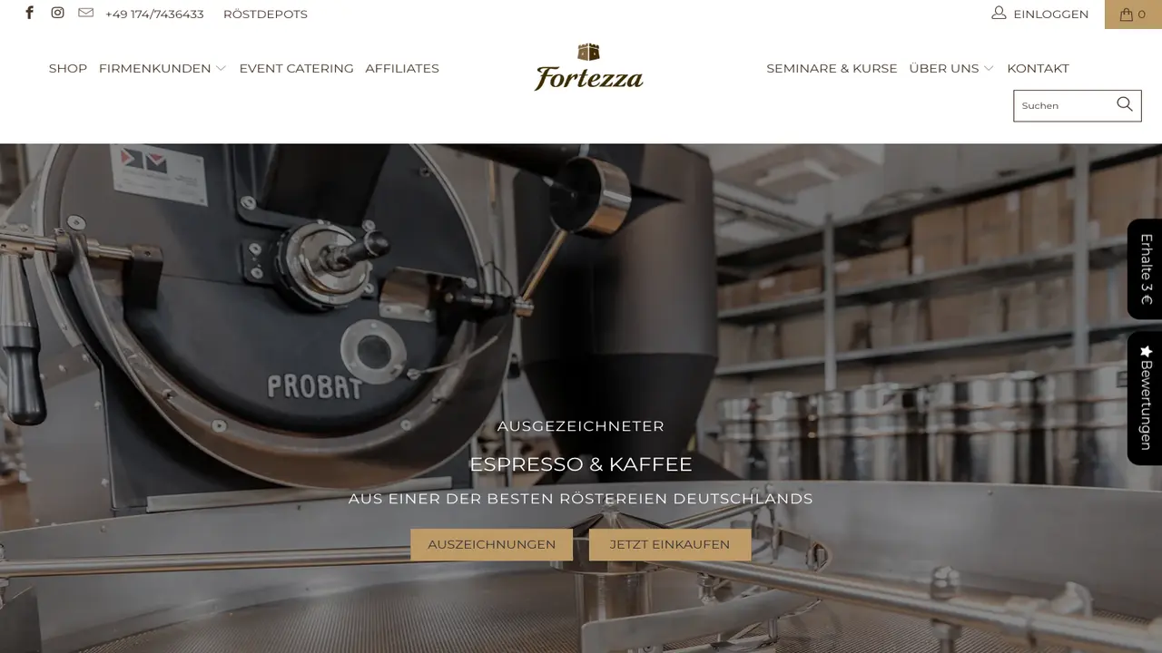 Website der FORTEZZA GbR