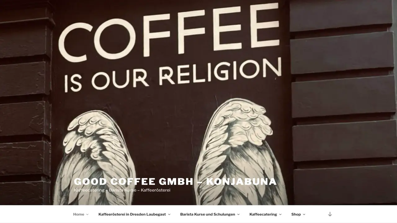 Website der good coffee GmbH - konjabuna