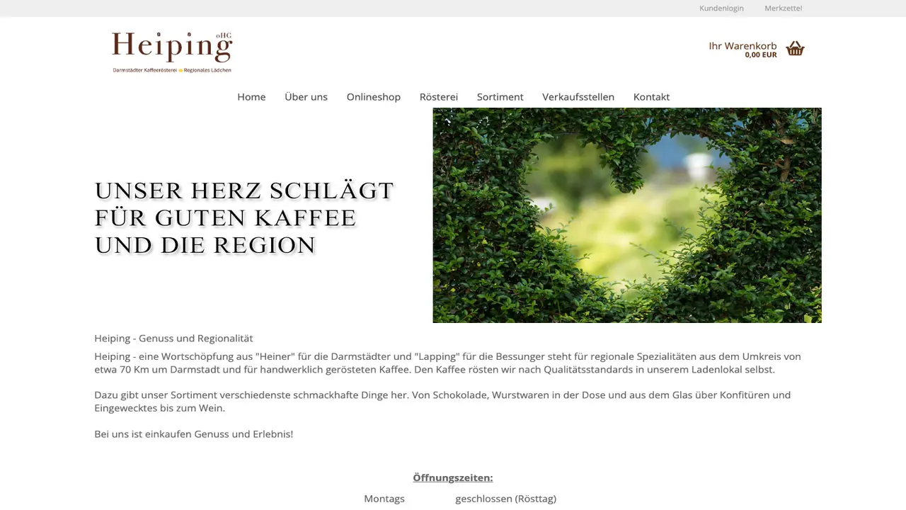 Website der Heiping oHG