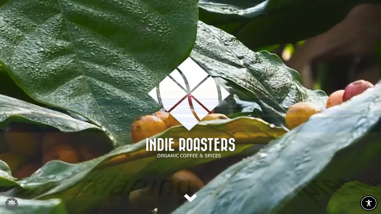 Website der INDIE ROASTERS organic coffee & spices