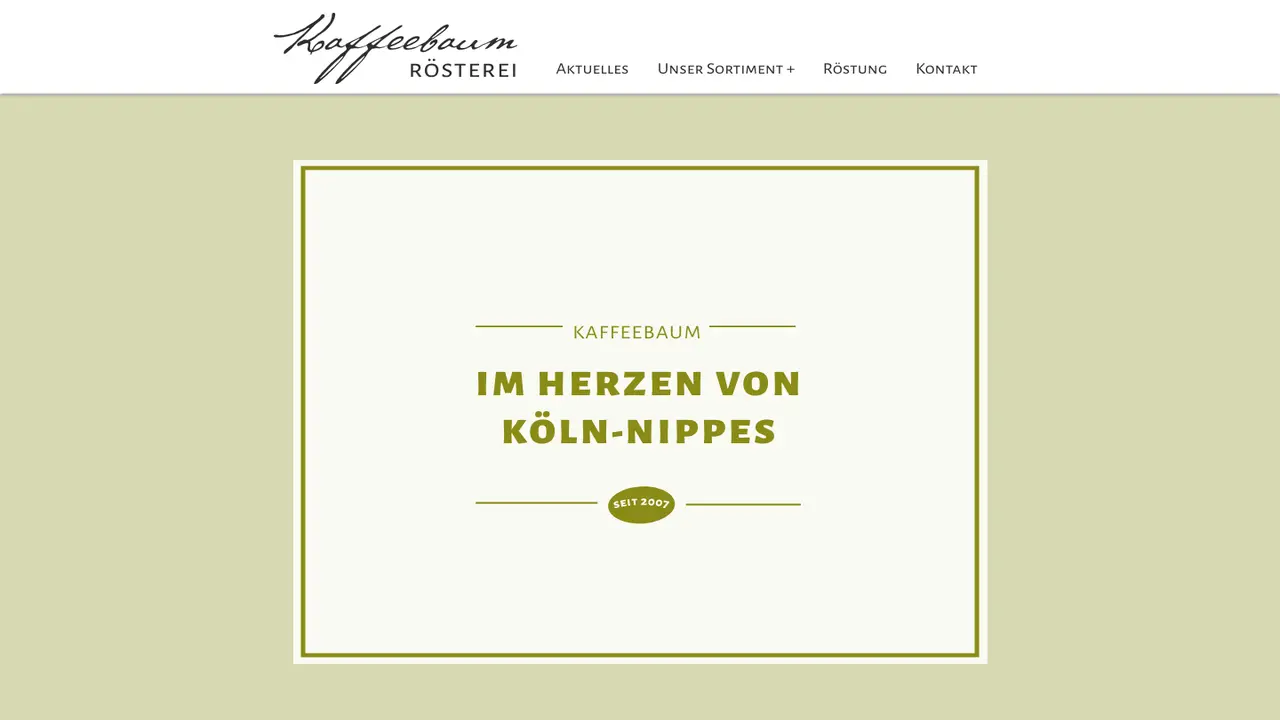 Website der Kaffeebaum
