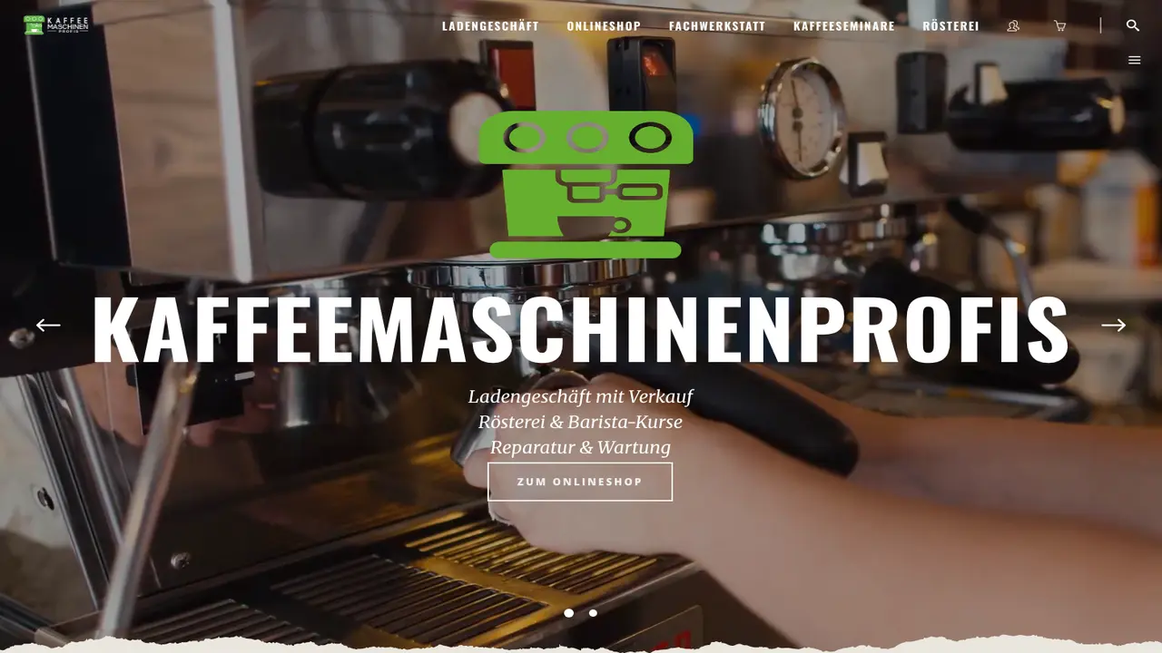 Website der KaffeemaschinenProfis