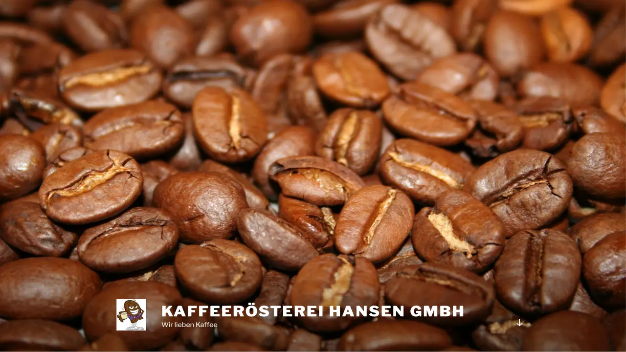 Website der Kaffeerösterei Hansen