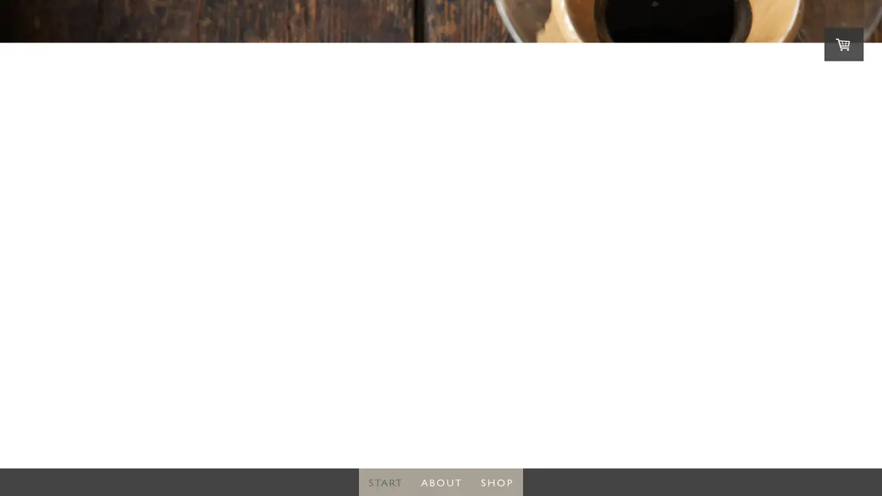 Website der Kaffeerösterei