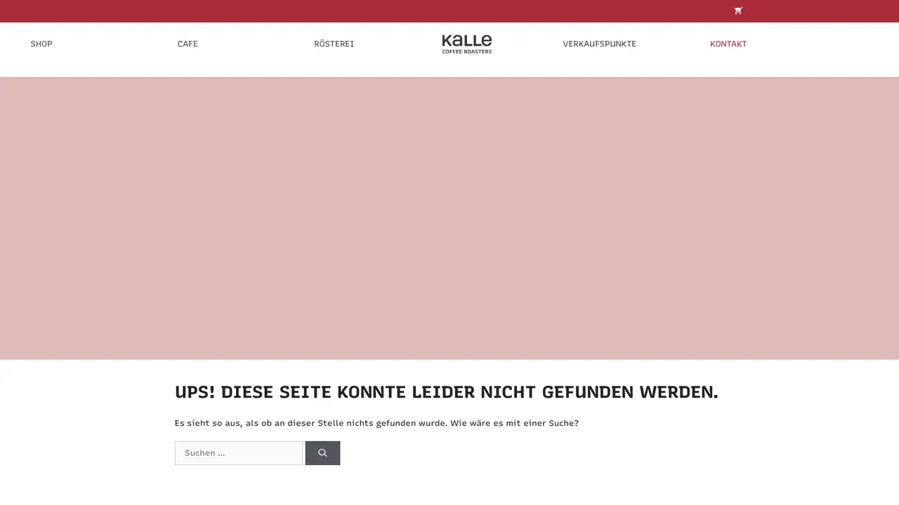 Website der KALLE Coffee Roasters