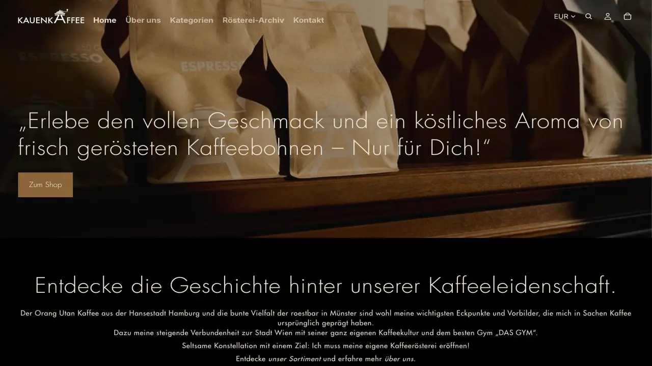 Website der KAUENKAFFEE