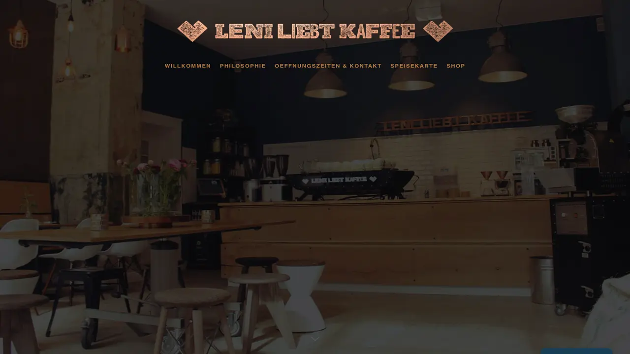 Website der Leni liebt Kaffee