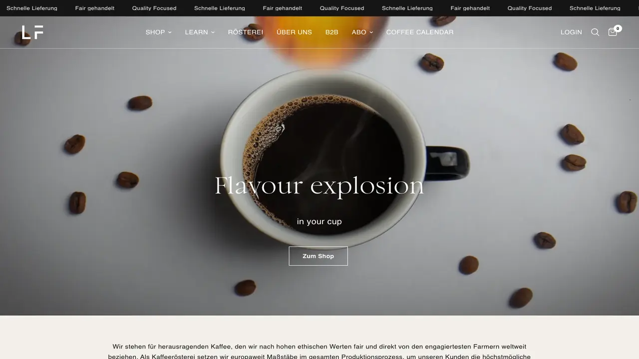 Website der LF - Halle 2