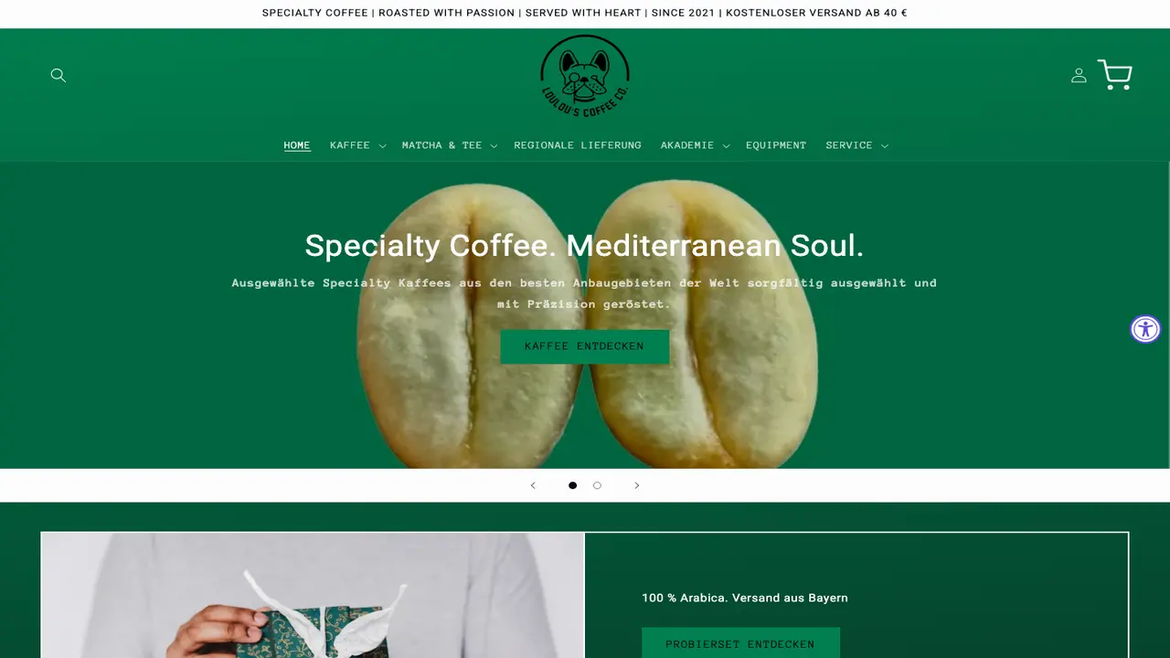 Website der LOULOU ROASTERS UG