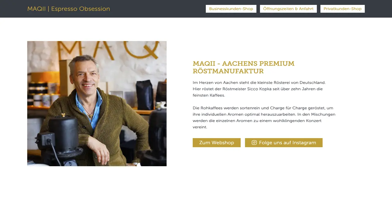 Website der MAQII