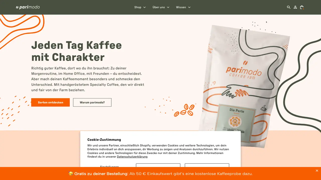 Website der parimodo