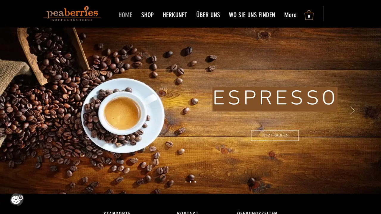 Website der Peaberries
