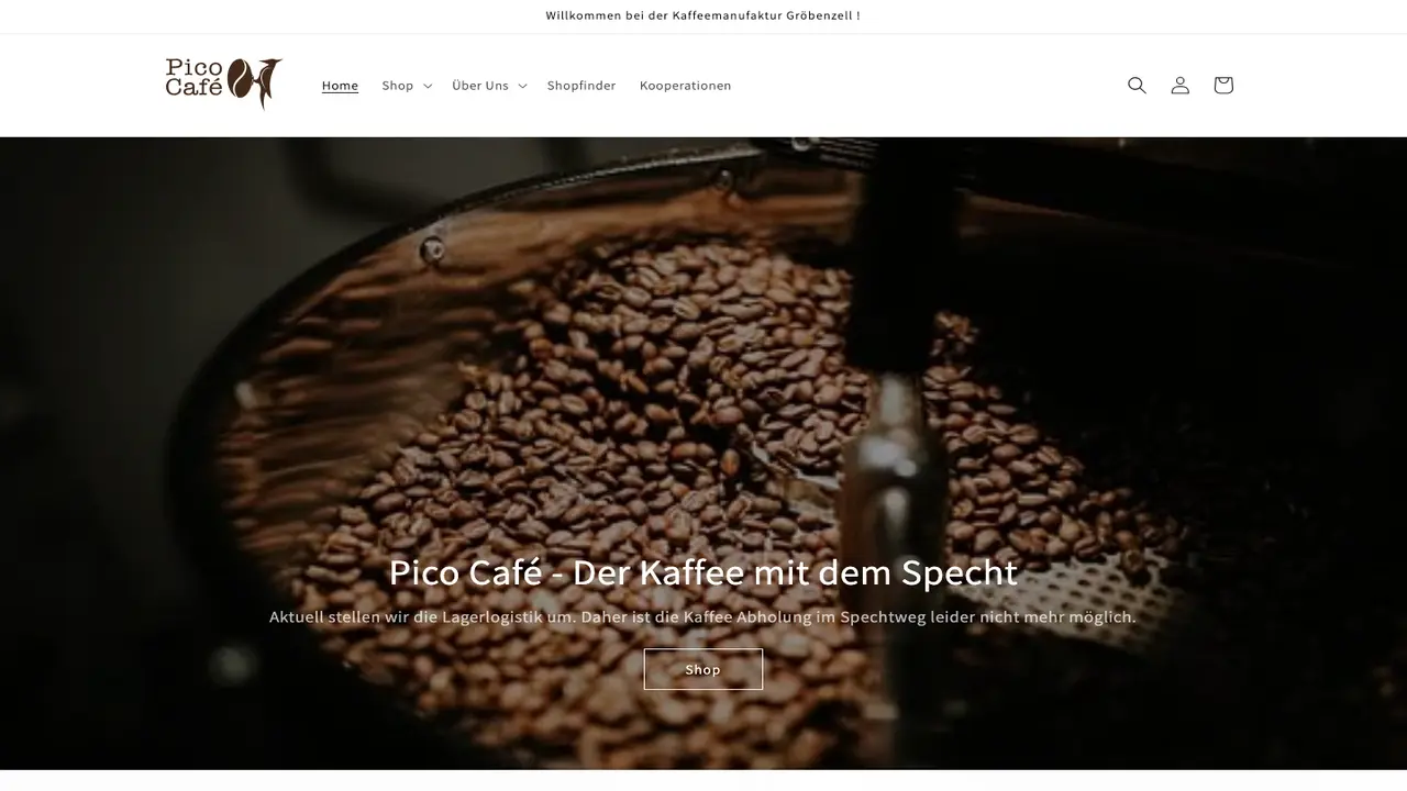 Website der Pico Café