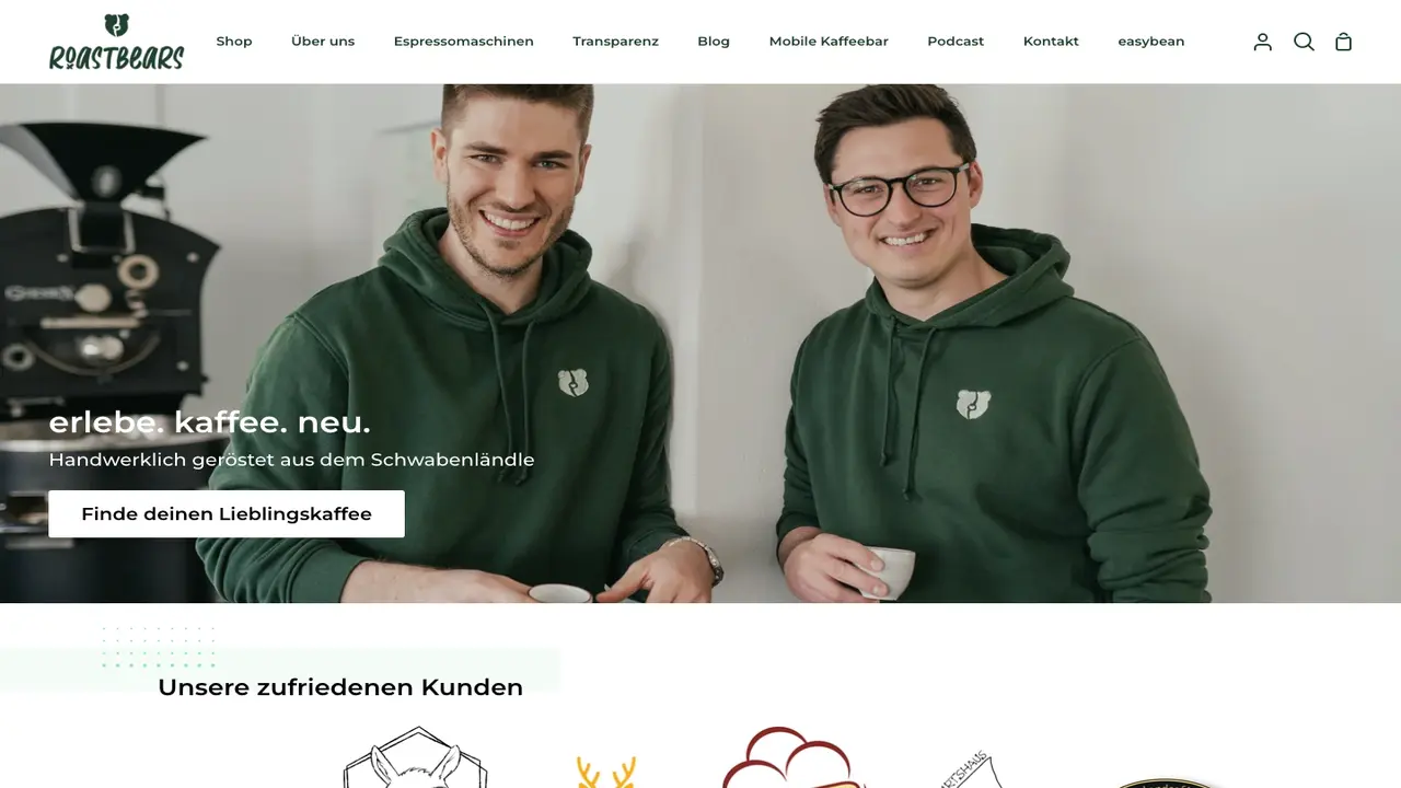 Website der Roastbears