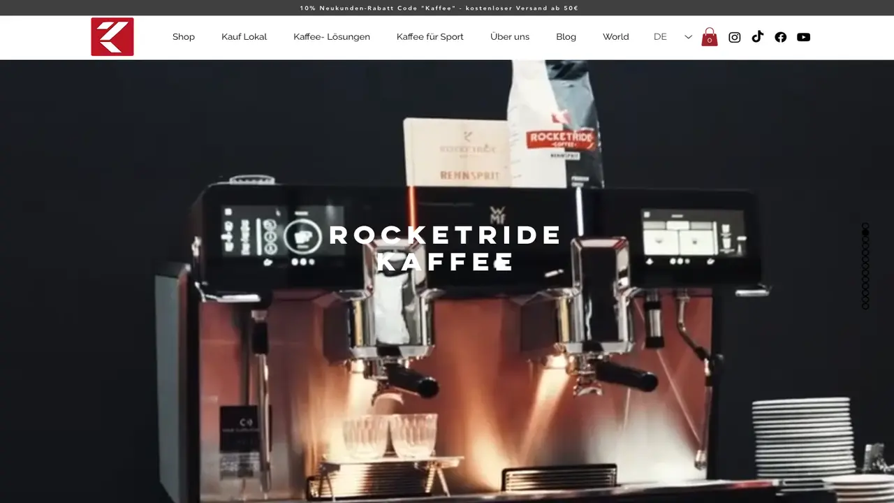 Website der Rocketride