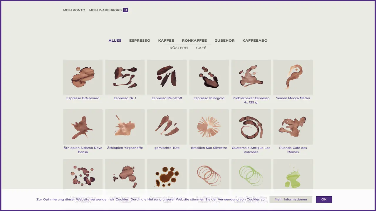 Website der RÖST.ART