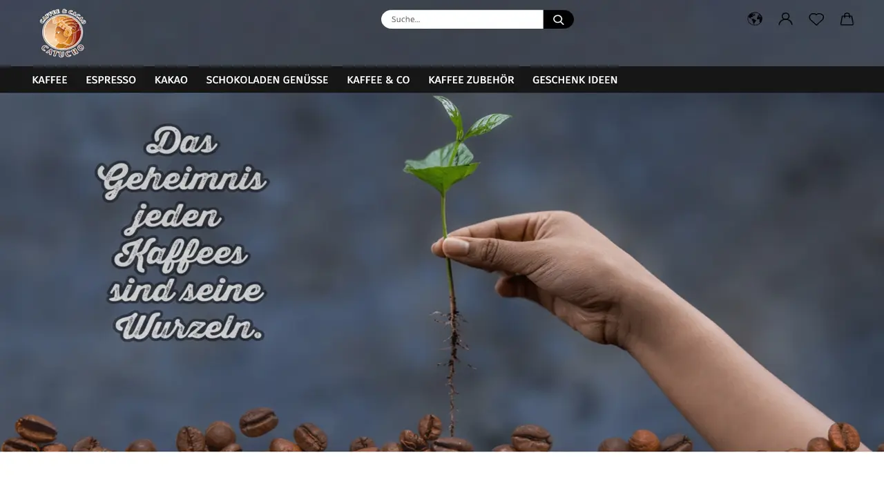 Website der Rösterei CATUCHO
