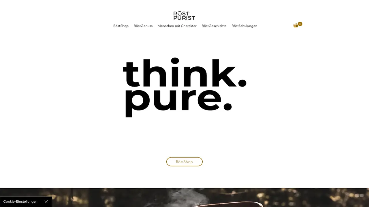 Website der Röstpurist GmbH