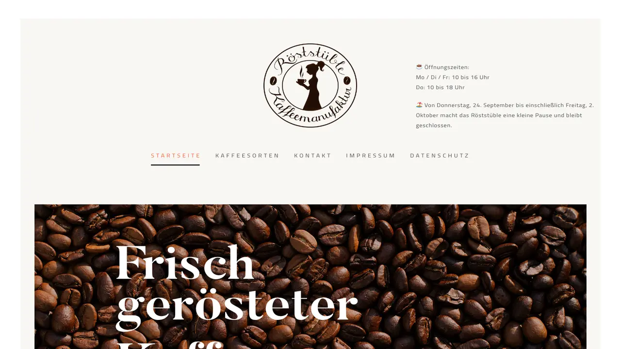 Website der Röststüble
