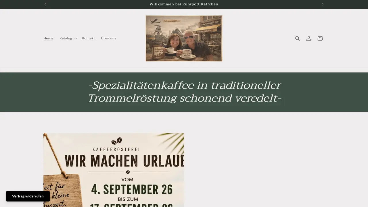 Website der Ruhrpott-Käffchen