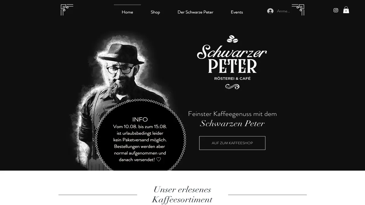 Website der Schwarzer Peter
