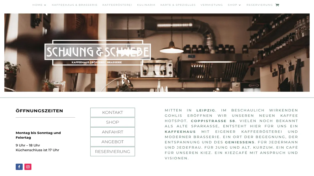 Website der Schwung & Schwebe
