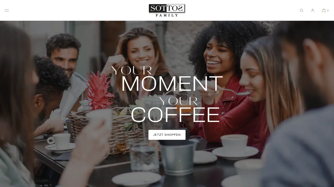 Website der SOTTOS Family GmbH & Co. KG