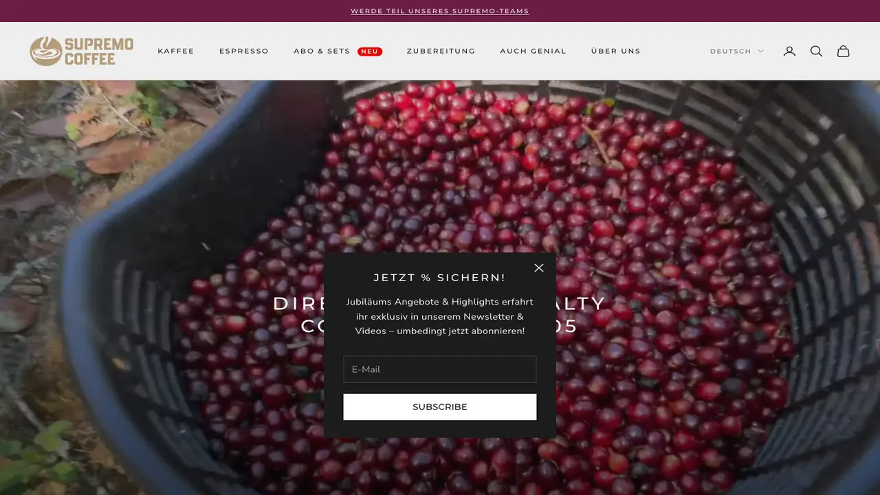 Website der SUPREMO