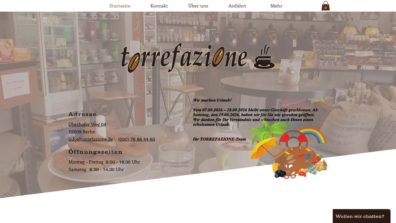 Website der Torrefazione