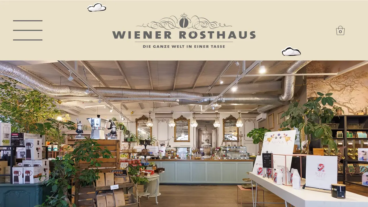 Website der Viennese Coffee Roastery
