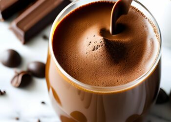 Schoko-Milch mit Espresso