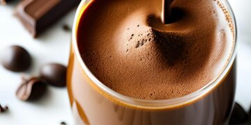 Schoko-Milch mit Espresso